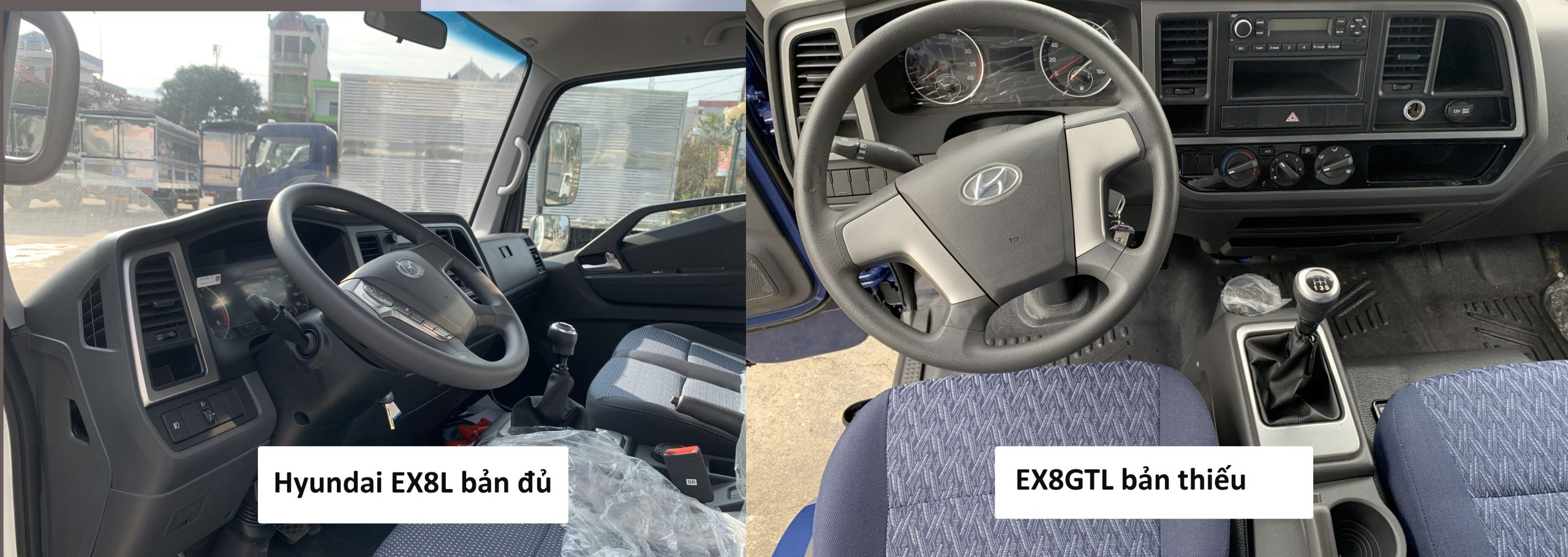 So sánh nội thất Hyundai EX8L bản đủ và EX8GTL bản thiếu